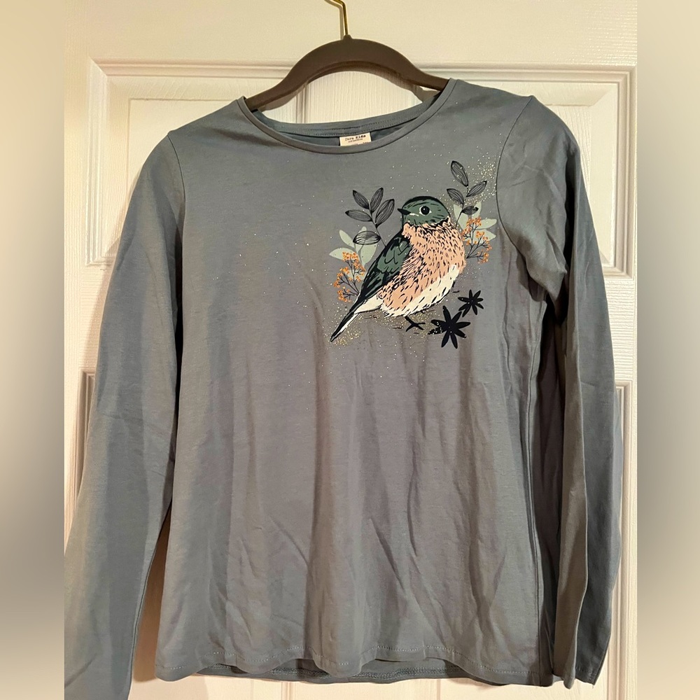 Zara Girls size 11-12 long sleeve 100% cotton shirt